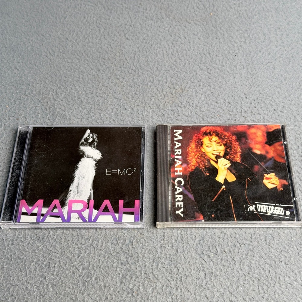 Mariah Carey CD Lot E=MC2 and MTV Unplugged EP 2 Album Bundle